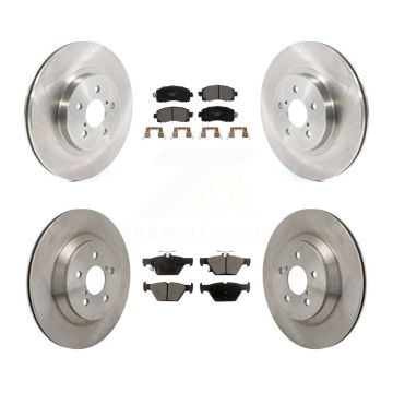 Front Rear Brake Rotor & Ceramic Pad Kit For Subaru Crosstrek With Electric Parking K8T-104653