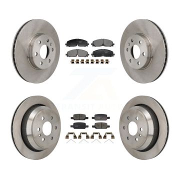 Front Rear Disc Brake Rotor & Ceramic Pad Kit For 2021-2022 Chevrolet Colorado GMC Canyon K8T-104655