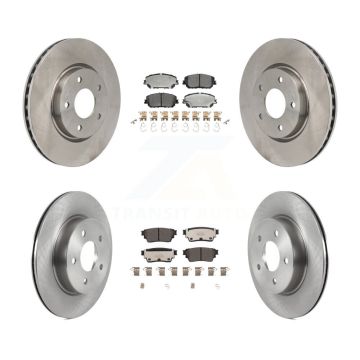 Front Rear Disc Brake Rotors And Ceramic Pads Kit For Nissan Rogue K8T-104661