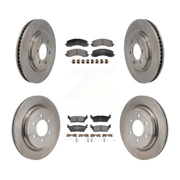 Front Rear Disc Brake Rotors And Ceramic Pads Kit For 2022-2023 Ford F-150 Lightning K8T-104665