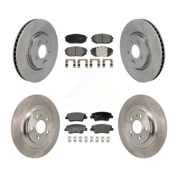 Front Rear Disc Brake Rotors And Ceramic Pads Kit For Hyundai Ioniq 5 Kia EV6 6 K8T-104666