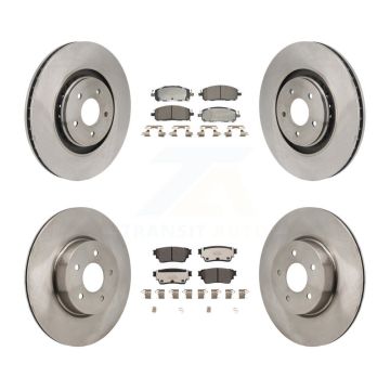 Front Rear Brake Rotors & Ceramic Pad Kit For Mitsubishi Outlander Nissan Pathfinder QX60 K8T-104668