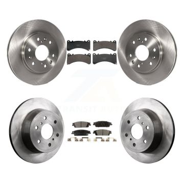 Front Rear Brake Rotor & Ceramic Pad Kit For GMC Sierra 1500 Chevrolet Silverado Yukon XL K8T-104670