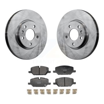 Front Brake Rotor & Ceramic Pad Kit For 22-23 GMC Terrain With 321mm Diameter K8T-104696