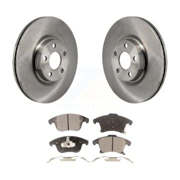 Front Disc Brake Rotors And Ceramic Pads Kit For 2017-2020 Lincoln MKZ 2.0L K8T-104697