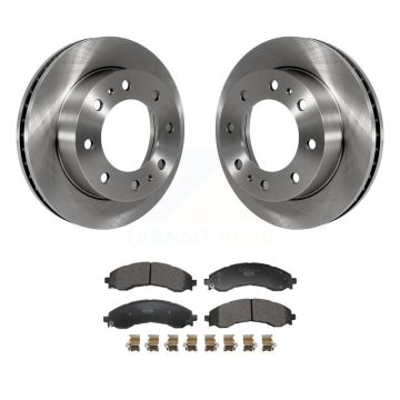 Front Disc Brake Rotors And Ceramic Pads Kit For GMC Chevrolet Savana 2500 Express 3500 K8T-104708