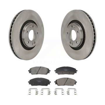 Front Disc Brake Rotors And Ceramic Pads Kit For 2022-2023 Kia Carnival K8T-104716