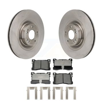 Front Disc Brake Rotors And Ceramic Pads Kit For Hyundai Equus Kia K900 K8T-104719