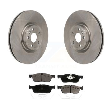 Front Brake Rotors Ceramic Pad Kit For Jaguar E-Pace Base With 349mm Diameter Rotor K8T-104726