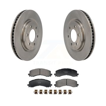 Front Disc Brake Rotors And Ceramic Pads Kit For 2022-2023 Ford F-150 Lightning K8T-104733