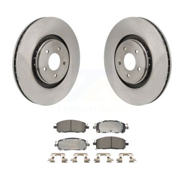 Front Brake Rotor And Ceramic Pad Kit For Mitsubishi Outlander Nissan Pathfinder INFINITI K8T-104737