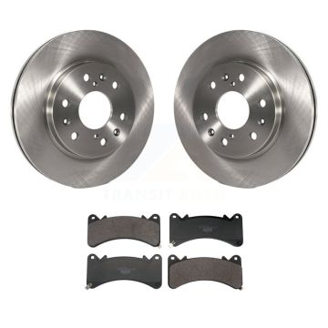 Front Brake Rotors Ceramic Pad Kit For GMC Sierra 1500 Chevrolet Silverado Yukon Cadillac K8T-104739