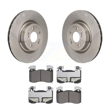 Front Disc Brake Rotors And Ceramic Pads Kit For Genesis G70 Kia Stinger K8T-104745
