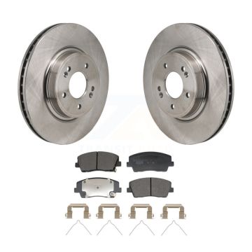 Front Disc Brake Rotors And Ceramic Pads Kit For Genesis G70 Kia Stinger K8T-104746