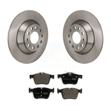 Rear Disc Brake Rotors And Ceramic Pads Kit For Mercedes-Benz C300 Without Sport Package K8T-104754