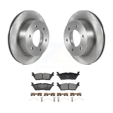 Rear Disc Brake Rotors And Ceramic Pads Kit For 2022-2023 Ford Bronco 3.0L K8T-104762