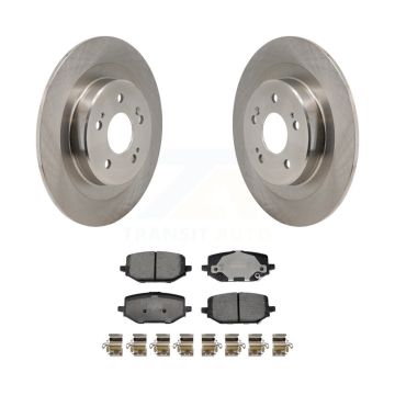 Rear Disc Brake Rotors And Ceramic Pads Kit For 2022-2024 Acura MDX K8T-104765