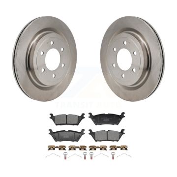Rear Disc Brake Rotors And Ceramic Pads Kit For Ford F-150 Lightning K8T-104768