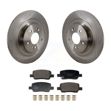 Rear Disc Brake Rotors And Ceramic Pads Kit For 2022-2023 Kia Carnival Hyundai Santa Cruz K8T-104772
