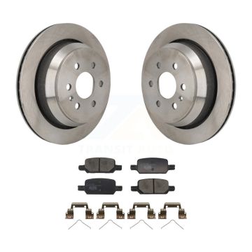 Rear Disc Brake Rotors And Ceramic Pads Kit For 2021-2022 Chevrolet Colorado GMC Canyon K8T-104773