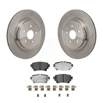 Rear Disc Brake Rotor And Ceramic Pad Kit For Toyota Highlander Lexus RX350 RX350h RX500h K8T-104779