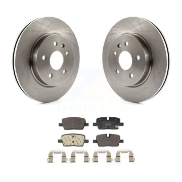 Rear Disc Brake Rotors & Ceramic Pad Kit For Cadillac CT5 With Single Piston Caliper K8T-104781