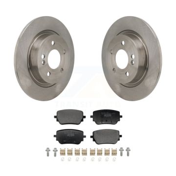 Rear Disc Brake Rotors Ceramic Pad Kit For 2019-2022 Mercedes-Benz A220 With Sport Brakes K8T-104788