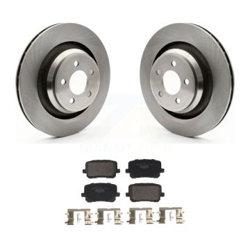 Rear Disc Brake Rotor & Ceramic Pad Kit For Dodge Charger With 370mm Diameter Front K8T-104798
