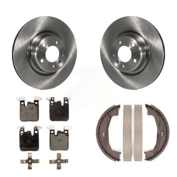 Rear Disc Rotors Ceramic Pads Parking Shoes Kit For BMW 230i xDrive 228i 328i M240i M235i K8T-105465