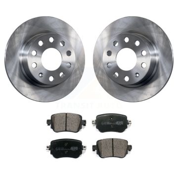 Rear Disc Brake Rotors And Ceramic Pads Kit For Volkswagen Golf Alltrack SportWagen K8T-105762