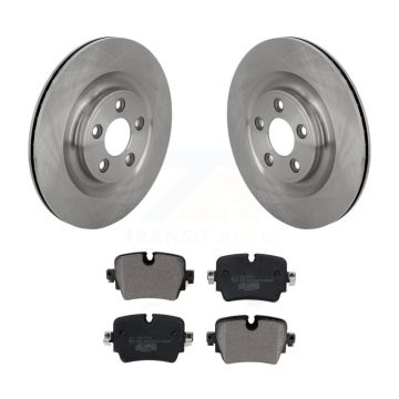 Rear Disc Brake Rotors And Ceramic Pads Kit For Jaguar F-Type XJ K8T-105765