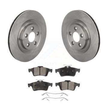 Rear Brake Rotor & Ceramic Pad Kit For Jaguar XJ Base with 3.0L With Manual Parking K8T-105767