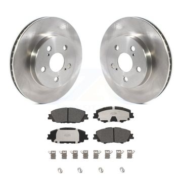 Front Brake Rotor Ceramic Pad Kit For 2023 Toyota Corolla With 283mm Diameter K8T-105782