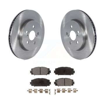 Front Brake Rotor Ceramic Pad Kit For 2023 Toyota Corolla With 255mm Diameter K8T-105783