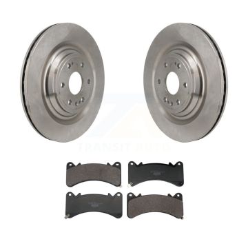 Front Brake Rotor Ceramic Pad Kit For GMC Sierra 1500 Chevrolet Silverado Limited LTD ESV K8T-105784