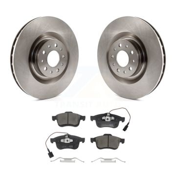 Front Disc Brake Rotors And Ceramic Pads Kit For 2014-2020 Fiat 500L K8T-105801