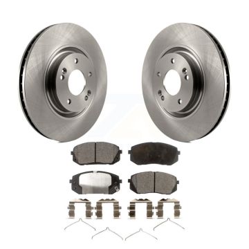 Front Disc Brake Rotor And Ceramic Pad Kit For Kia Optima With 320mm Diameter K8T-105802