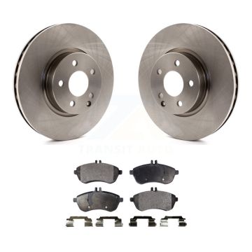 Front Brake Rotors Ceramic Pad Kit For Mercedes-Benz C300 With 322mm Diameter Rotor K8T-105806