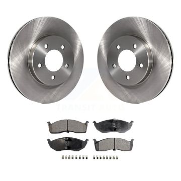 Front Disc Brake Rotors And Ceramic Pad Kit For Chrysler Intrepid Dodge 300M Concorde LHS K8T-105807