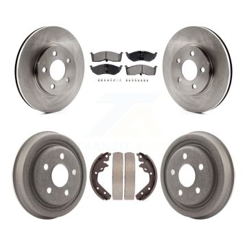 Front Rear Disc Brake Rotors Ceramic Pad Drum Kit For Neon Dodge Chrysler Plymouth SX 2.0 K8T-105813
