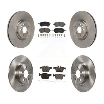 Front Rear Brake Rotors Ceramic Pad Kit For Jaguar E-Pace With 349mm Diameter Rotor K8T-105833
