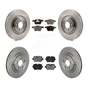Front Rear Disc Brake Rotors And Ceramic Pads Kit For Jaguar XJ K8T-105847