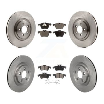 Front Rear Disc Brake Rotors Ceramic Pad Kit For 2016 Jaguar XJ With Manual Parking K8T-105848