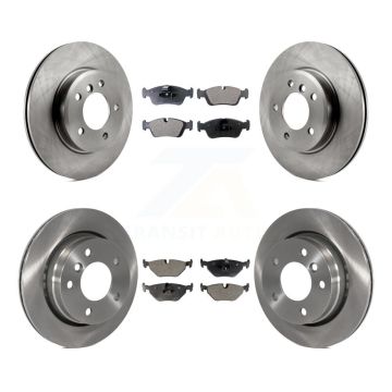 Front Rear Brake Rotors Ceramic Pad Kit For BMW 328i Sedan With 276mm Diameter Rotor K8T-105861