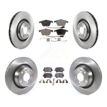 Front Rear Disc Brake Rotors And Ceramic Pads Kit For 2010-2015 Audi TTS Quattro K8T-105866