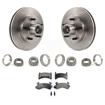 Front Brake Hub Rotor Inner & Outer Race Bearing Set Pad Kit For Chevrolet Camaro S10 KBB-1000098T