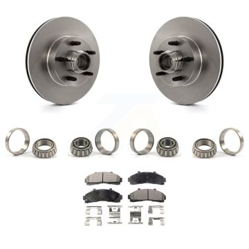 Front Brake Hub Rotor Inner & Outer Race Bearing Set Pad Kit For Ford Ranger Explorer KBB-1000178T