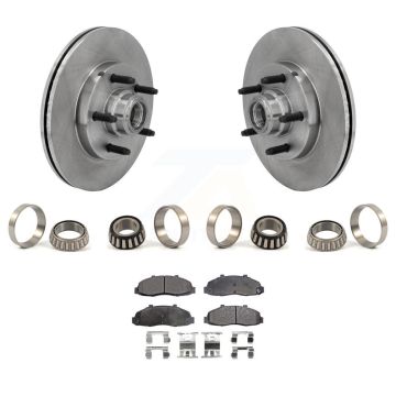 Front Brake Hub Rotor Inner & Outer Race Bearing Set Pad Kit For 02 Lincoln Blackwood KBB-1000318T
