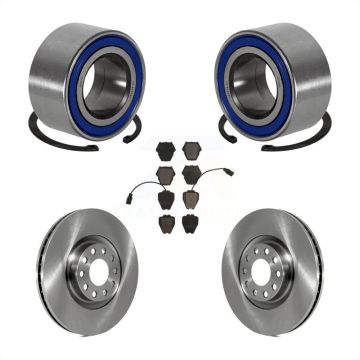 Front Wheel Bearing Brake Rotor Pad Kit For 00-01 Audi A4 With 320mm Diameter KBB-100058