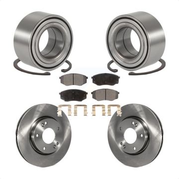 Front Wheel Bearing Disc Brake Rotors And Pads Kit For Hyundai Tucson Kia Sportage FWD KBB-100069